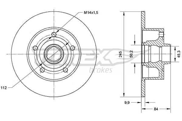 TOMEX Brakes TX 70-12...